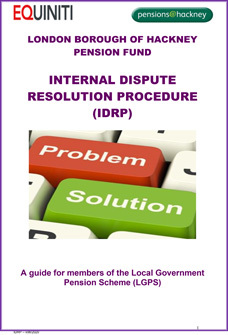 Icon for Internal Dispute Resolution Procedure (IDRP)