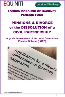 Icon for Pensions on Divorce or Dissolution of a Civil Partnership
