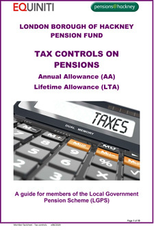 Icon for Tax controls on pensions