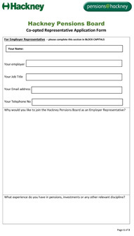 Icon for Pensions Board - Co-opted ERs Rep Application Form