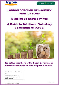 Icon for Building up Extra Savings - A Guide to Additional Voluntary Contributions (AVCs)